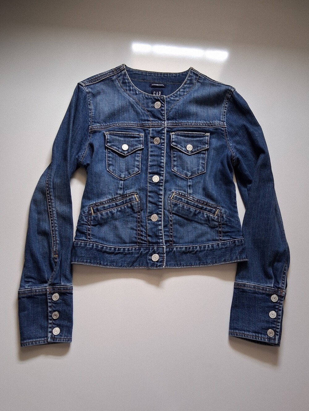 GAP Dark Blue Denim Button Jacket